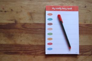 using checklists to help keep your home clean and organised