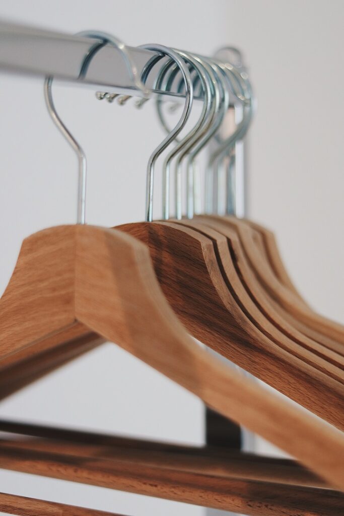 wooden coat hangers