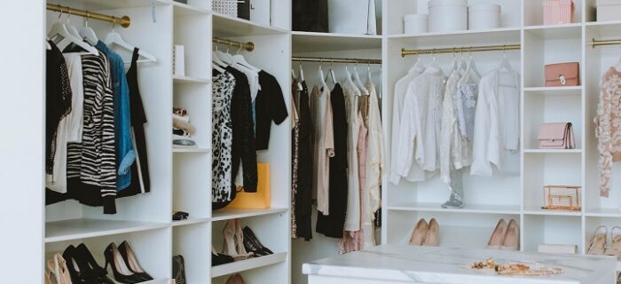 white wardrobe closet