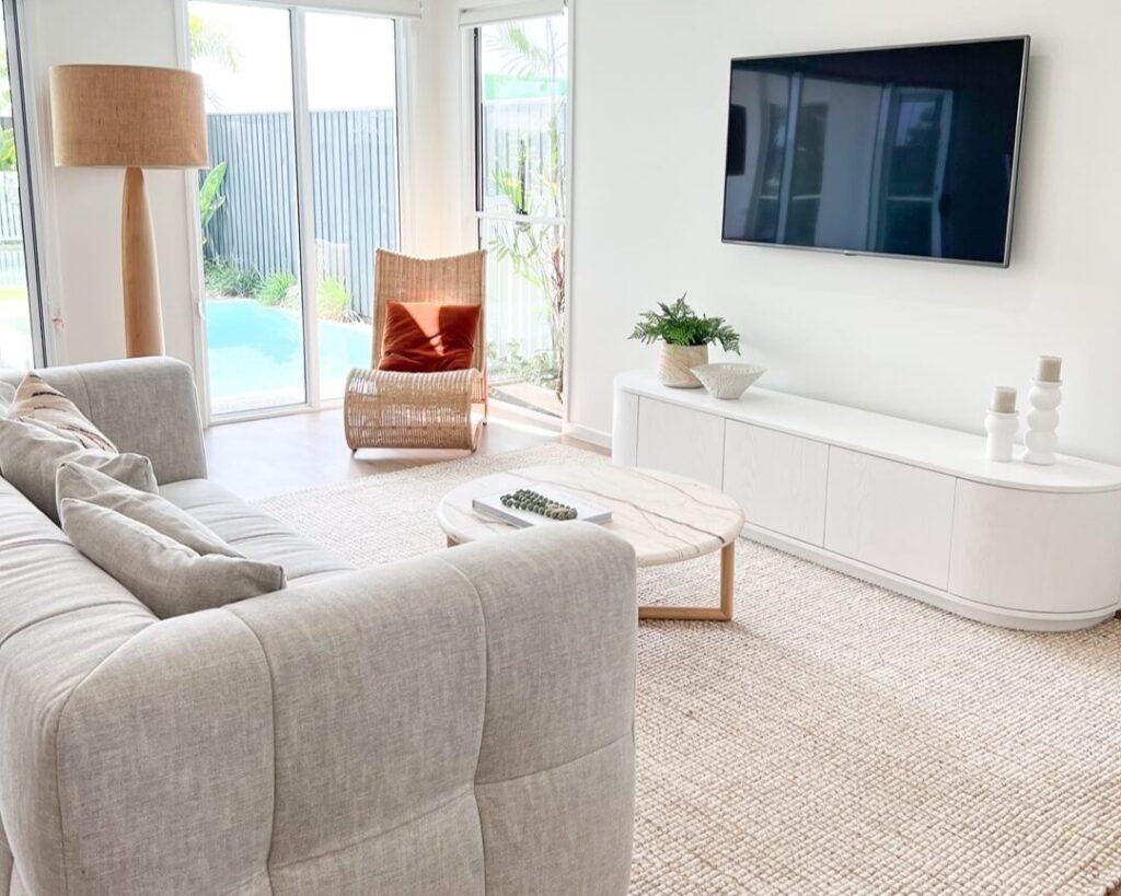 declutter your home bright white living room